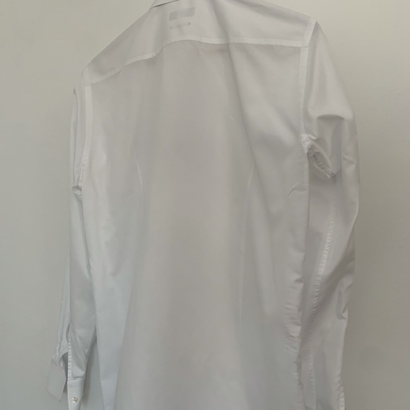 Hugo Boss White Textured Sharp Fit 15.5 34/35 - Picture 3 of 4